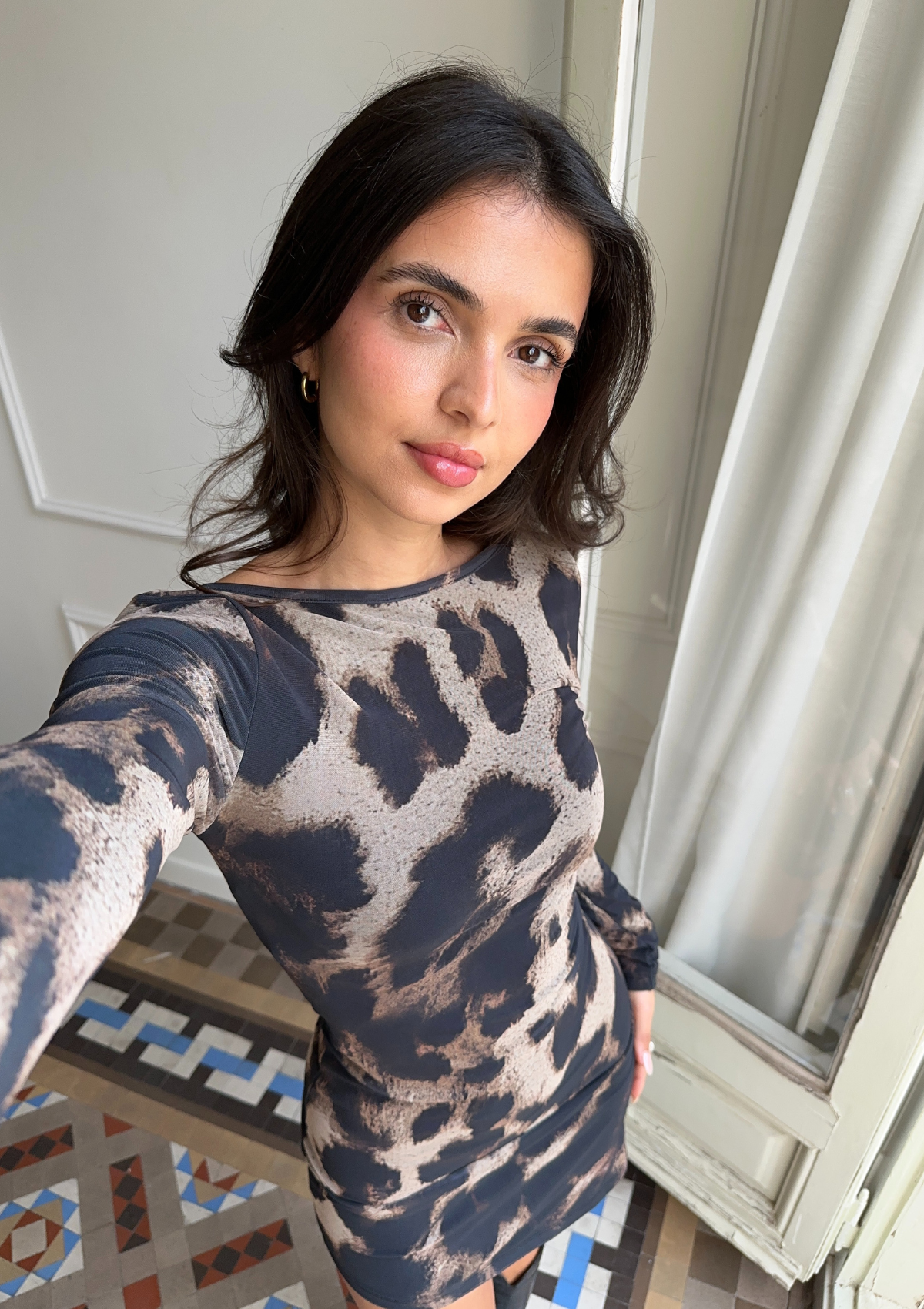 Perla Leopard Dress