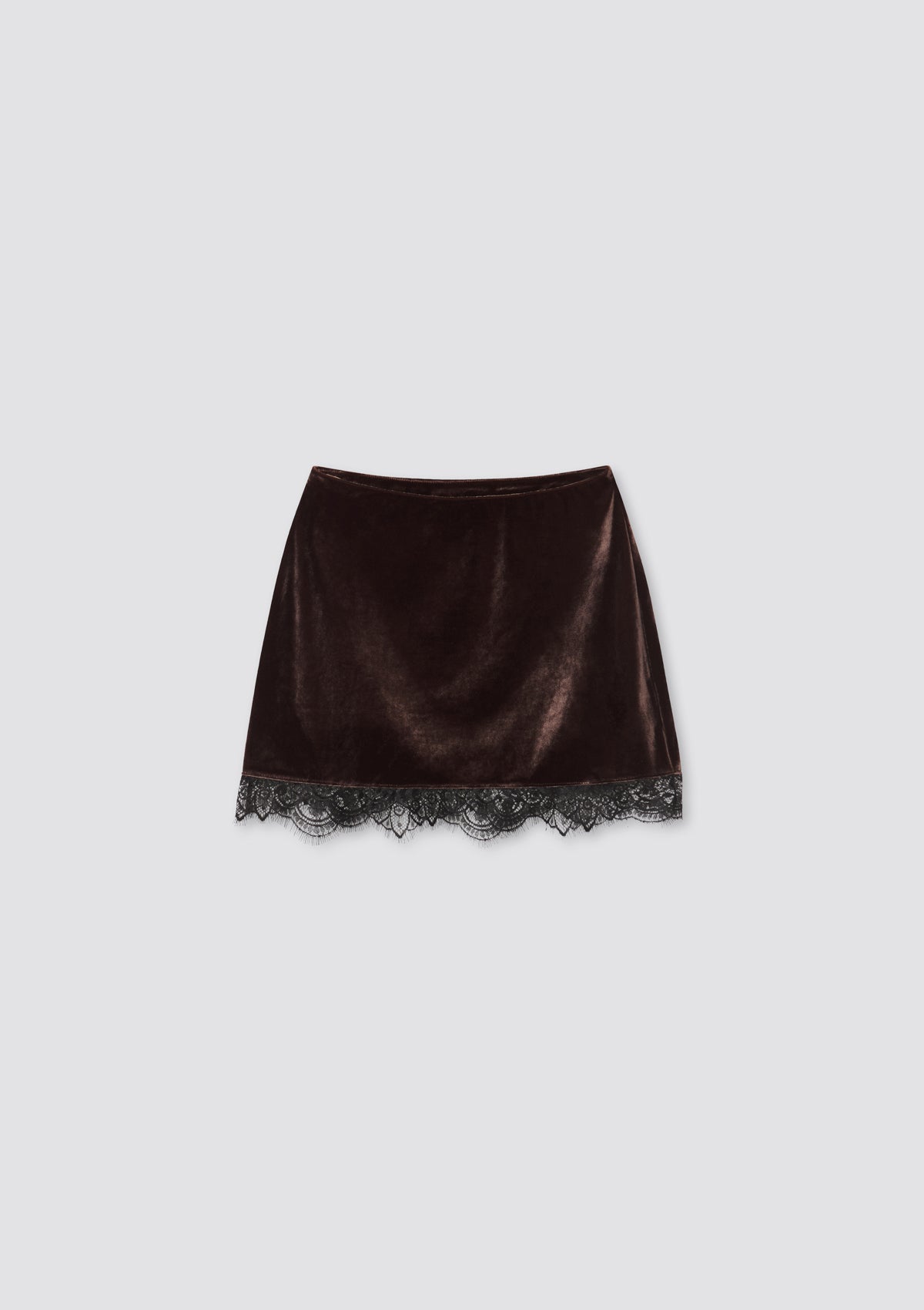 Reliquia Skirt Velvet Chocolat