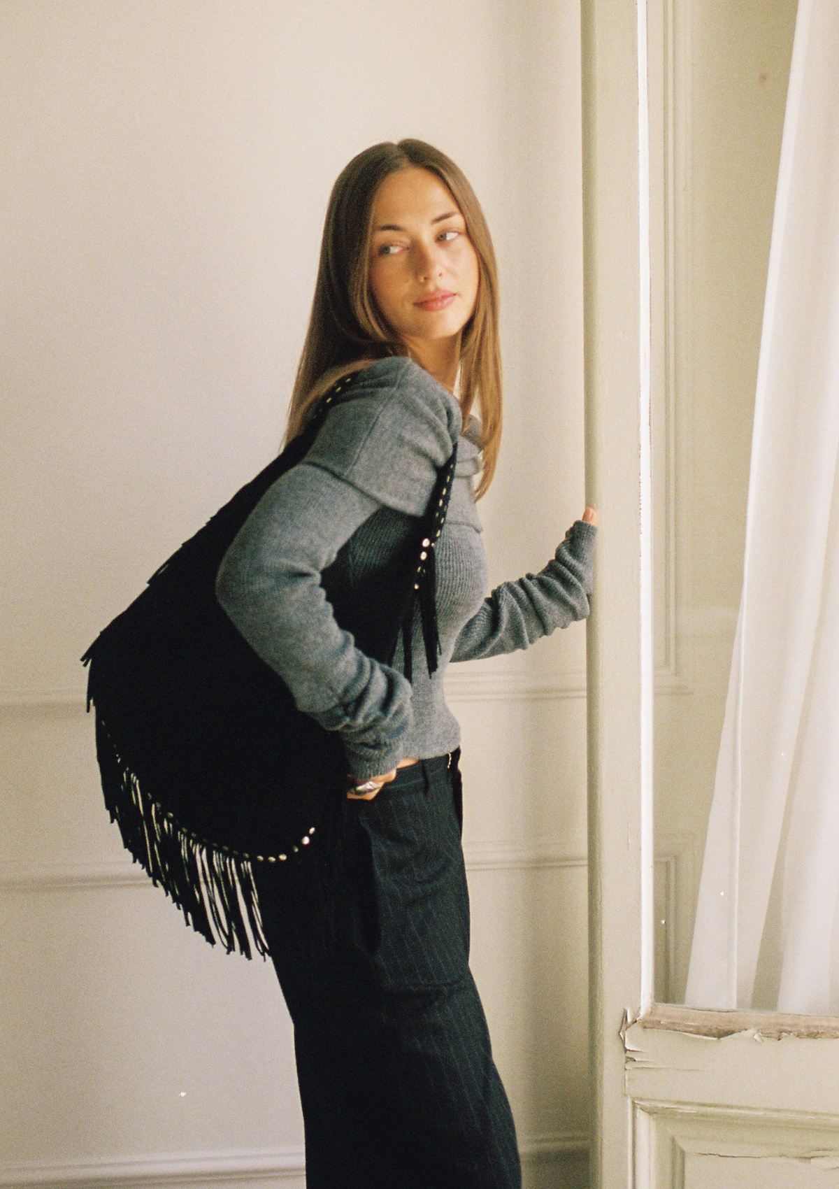 Suerte Bag Noir Suede