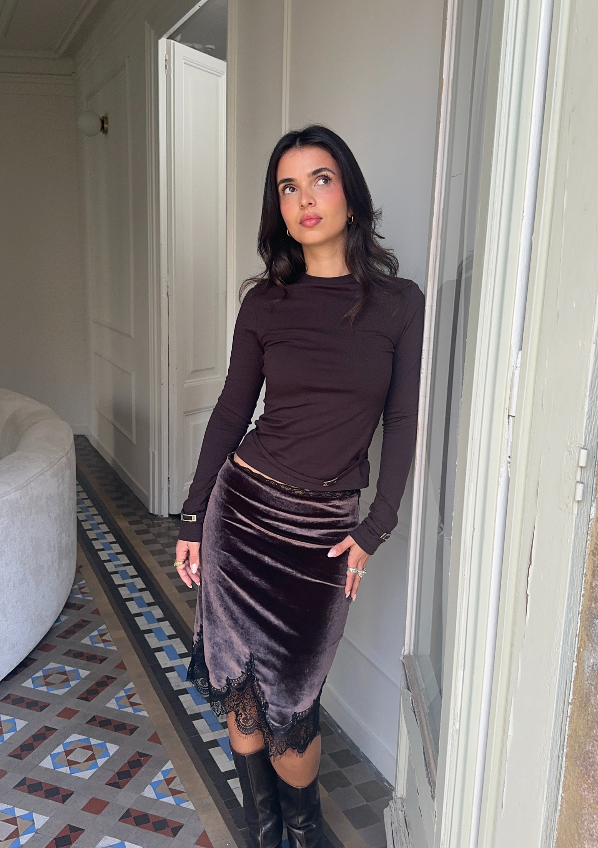 Suave Skirt Chocolat