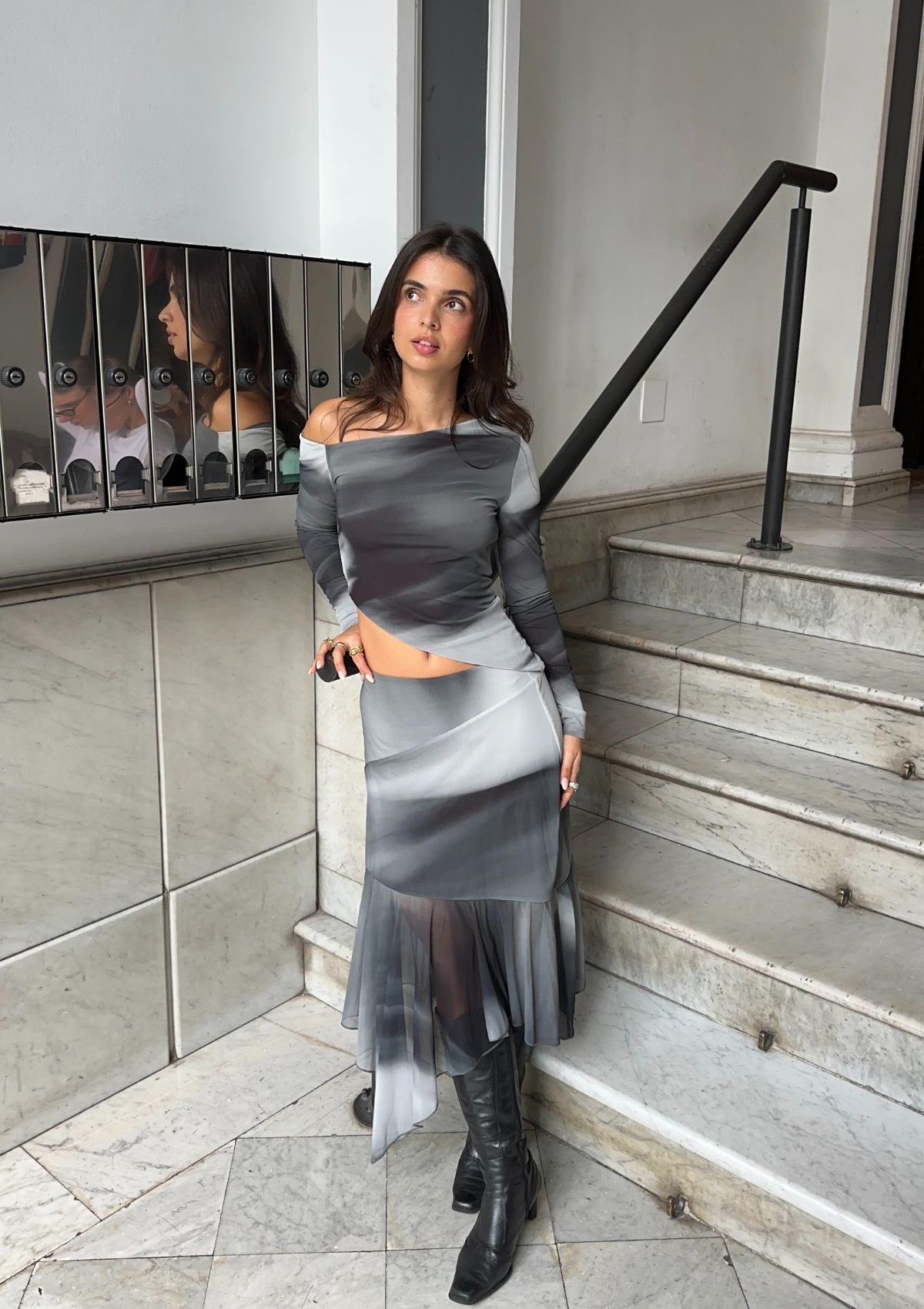 Mirada Gris Skirt
