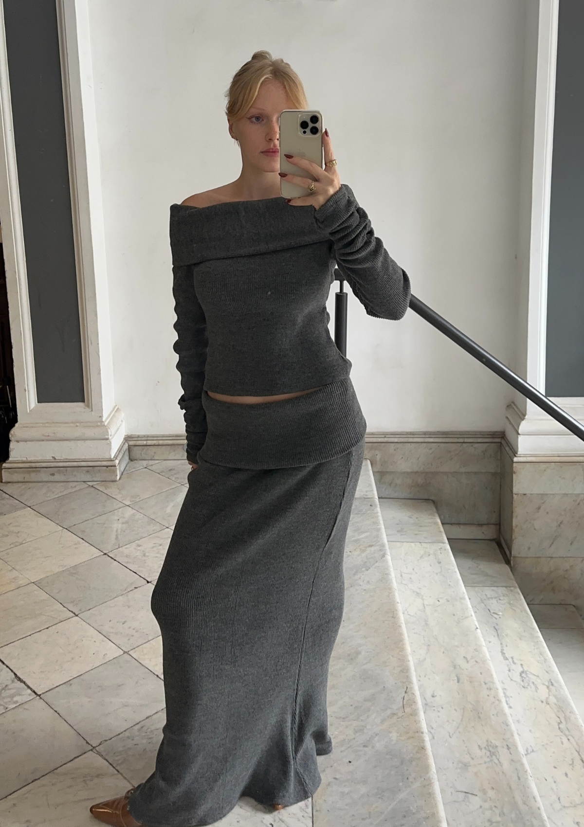 Caricia Gris Skirt
