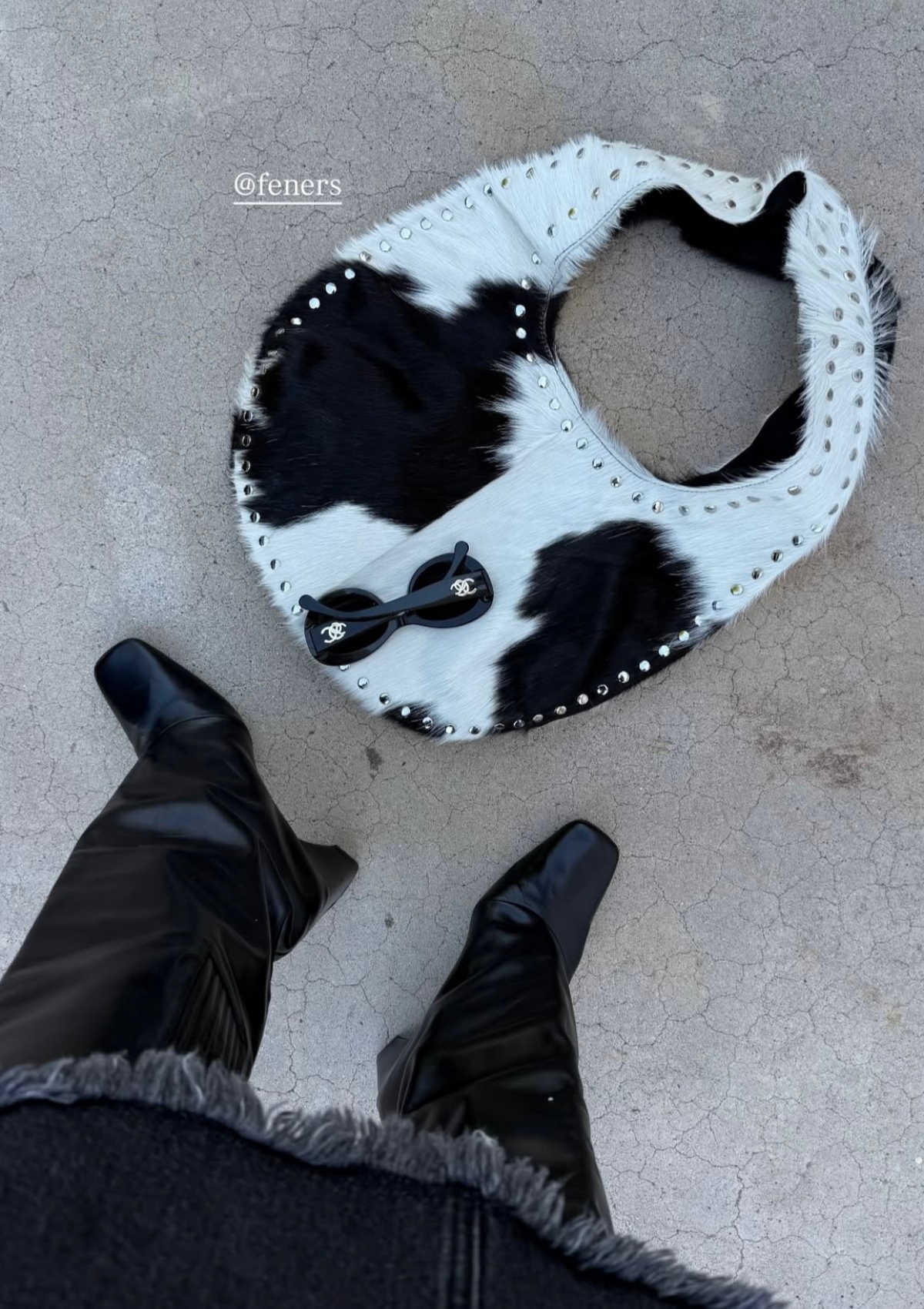 Ciclo Bag Cowhide Noir