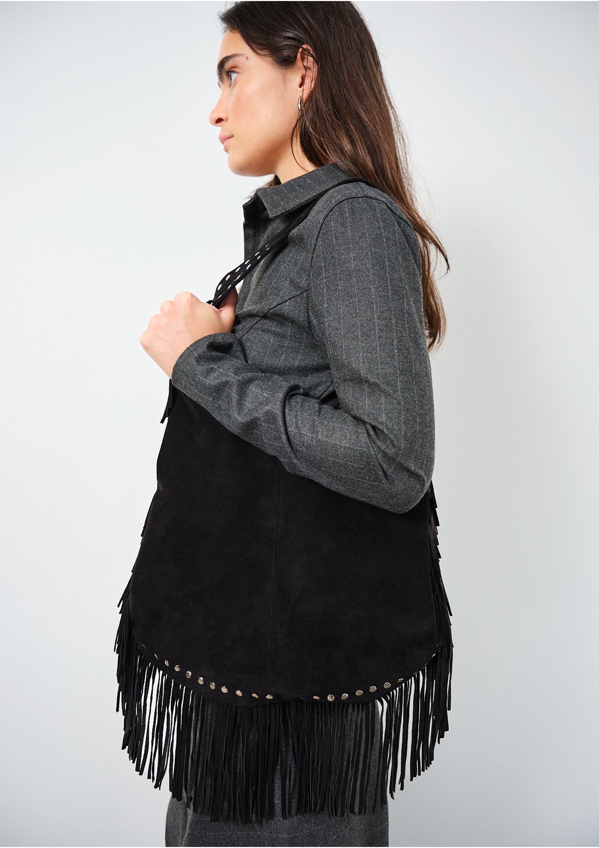 Suerte Bag Noir Suede