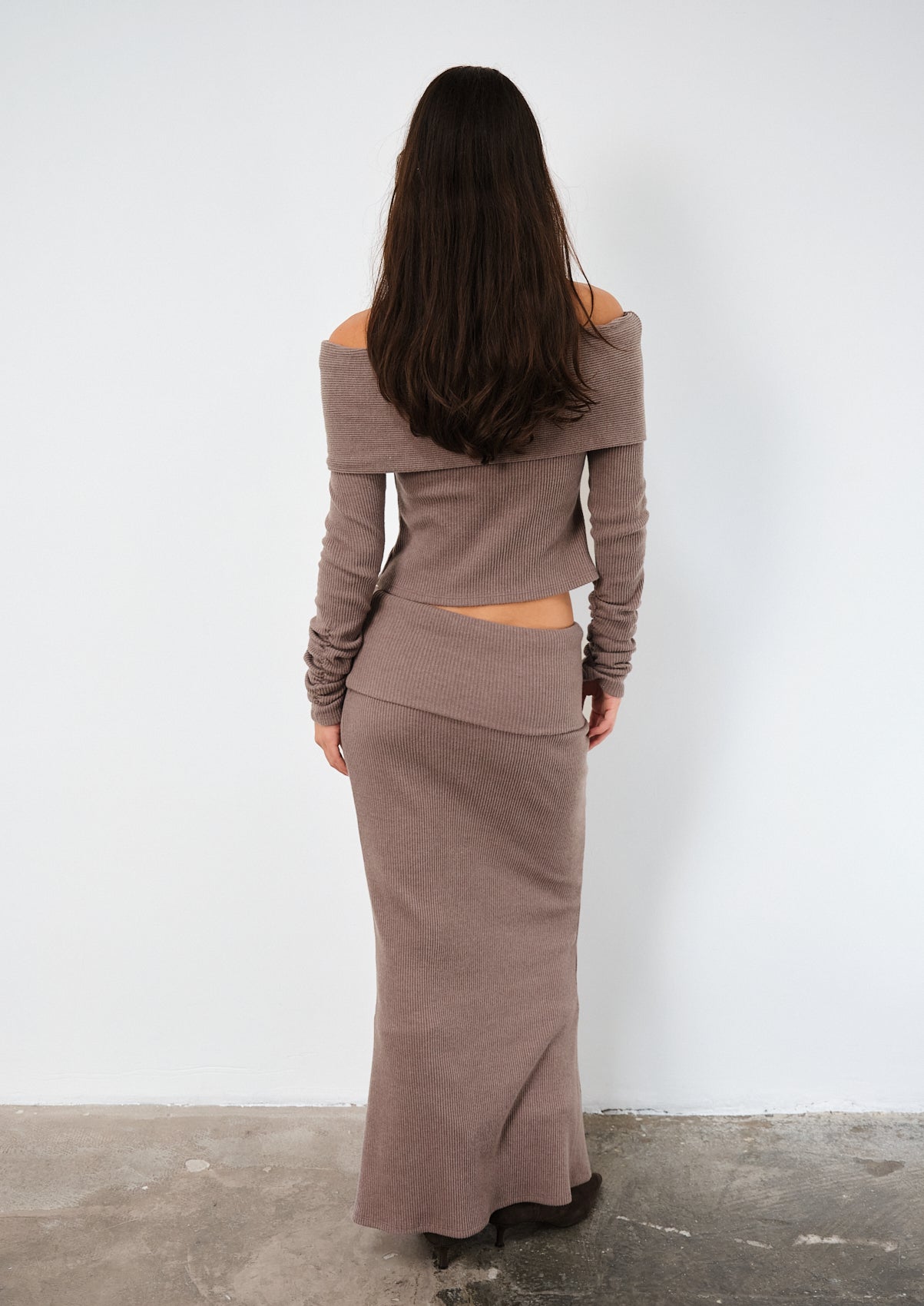 Caricia Taupe Skirt
