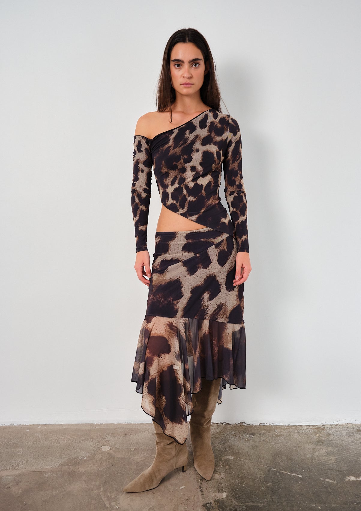 Mirada Leopard Skirt