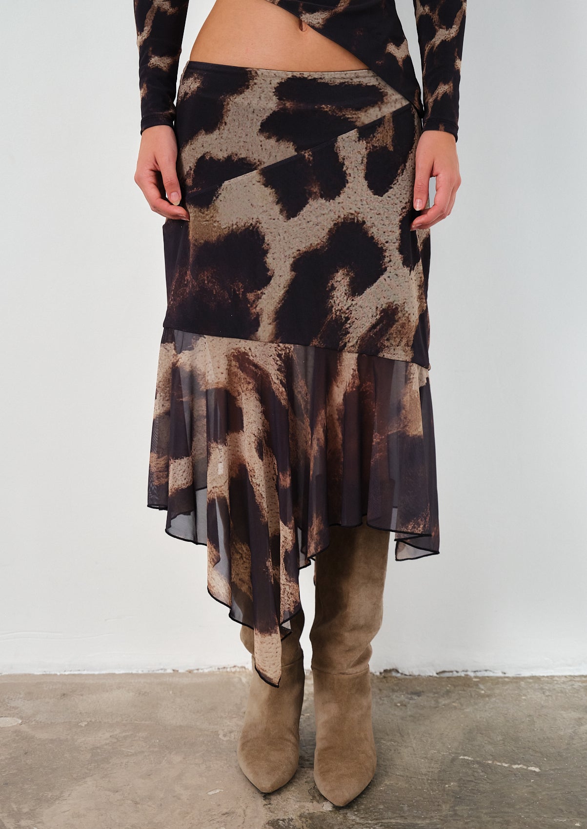Mirada Leopard Skirt
