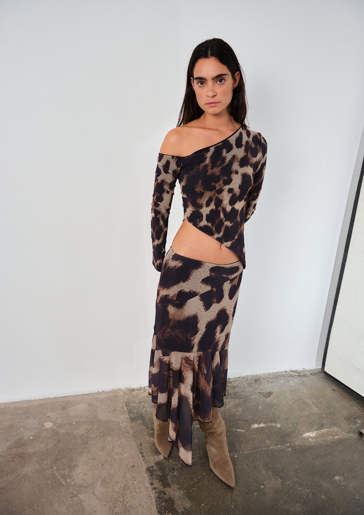 Mirada Leopard Skirt