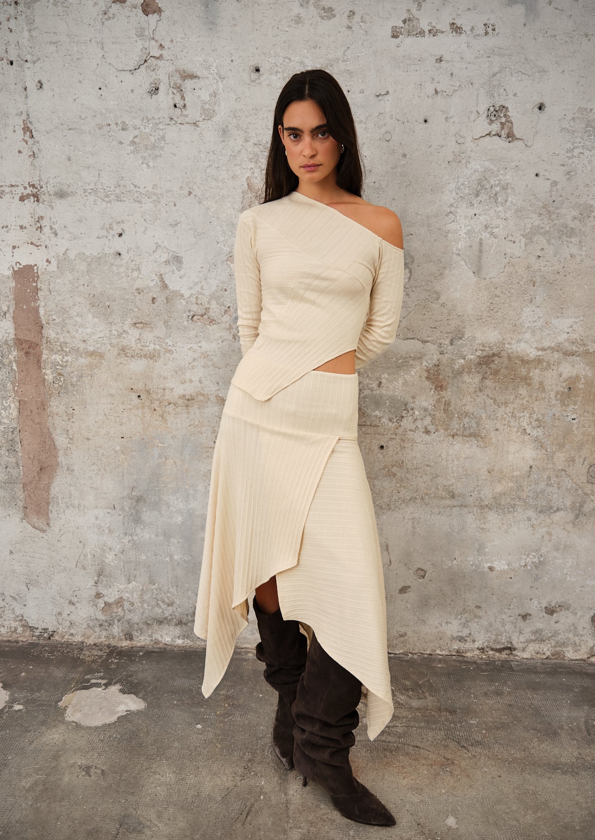 Fragmento Skirt Beige