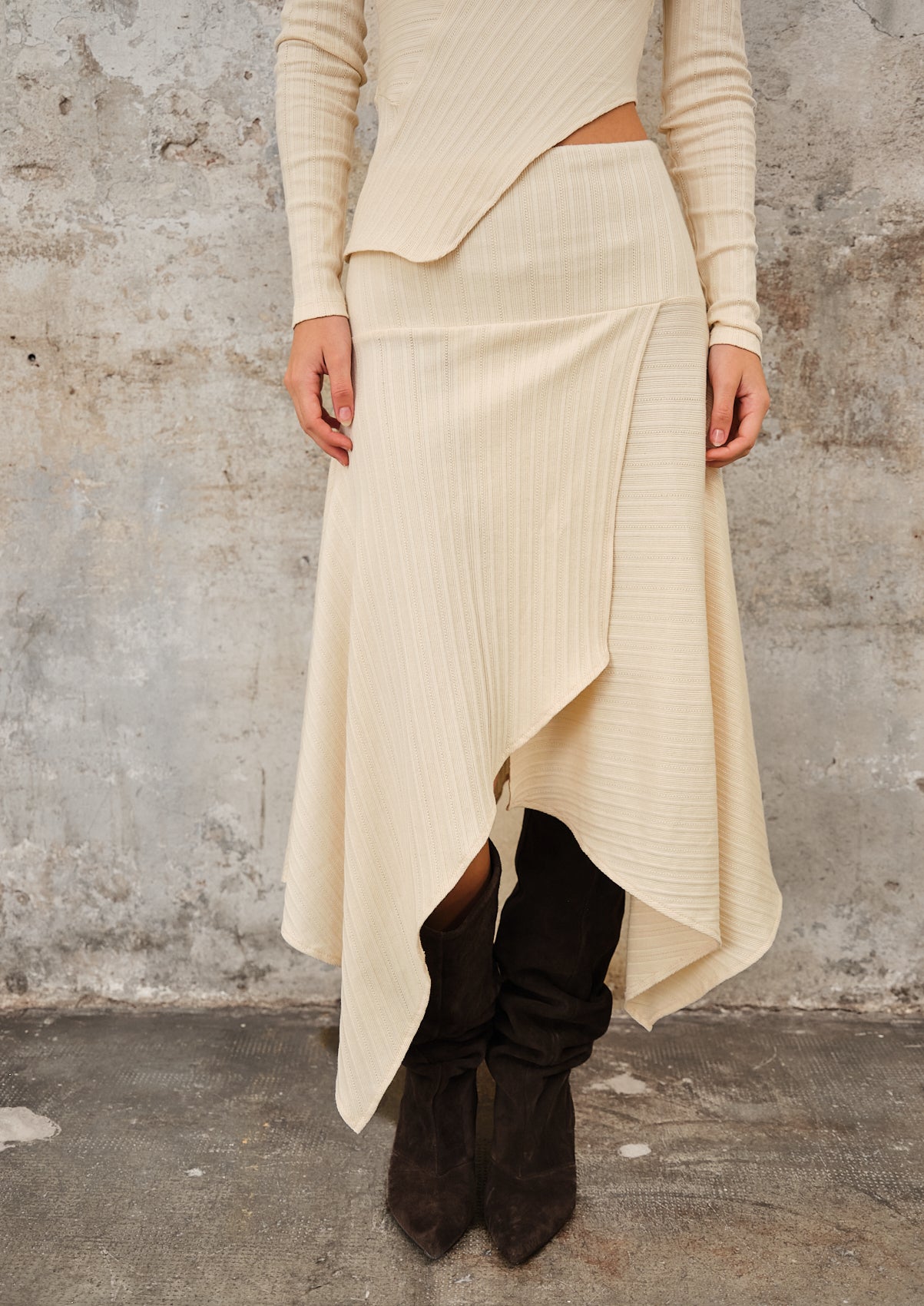 Fragmento Skirt Beige
