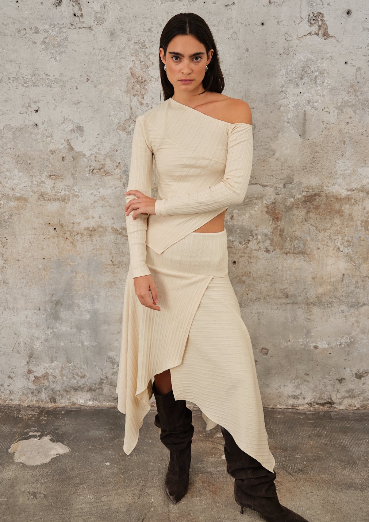 Fragmento Skirt Beige